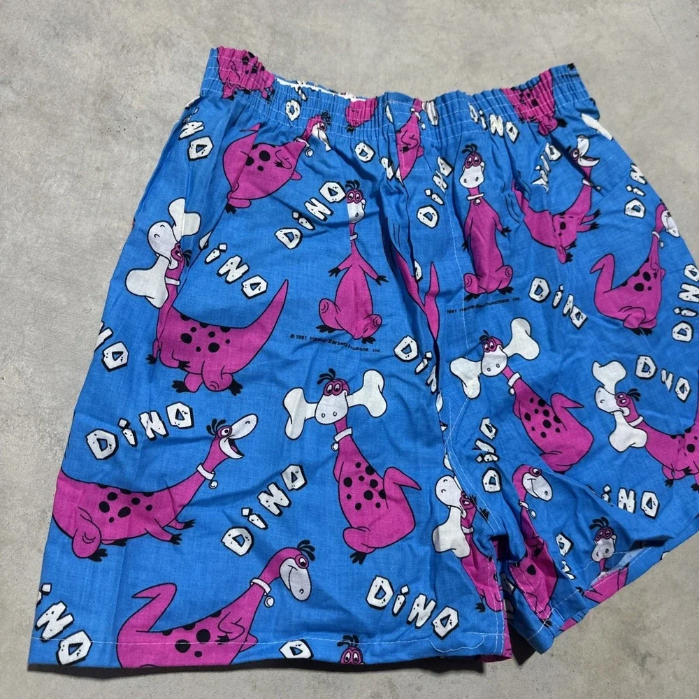 Vintage Dino From The Flintstones Sheep Zone Shorts From 1991 Sleep Boxer NWOT M